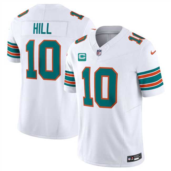 Men & Women & Youth Miami Dolphins #10 Tyreek Hill White F.U.S.E Alternate With 3-Star C Patch Vapor Limited Stitched Jersey->miami dolphins->NFL Jersey